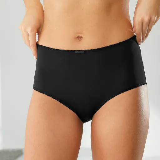 Set de 3 chiloți maxi din microfibră și dantelă