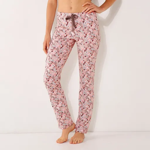 Pantaloni lungi de pijama, cu imprimeu integral