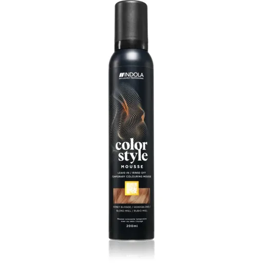 Indola Color Style Mousse spuma tonica pentru păr culoare Honey Blonde 200 ml