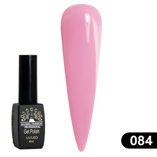 Gel Lacquer Global Fashion Black Elite 8 ml - 084, TPO Free