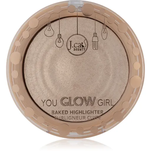 J.Cat Beauty You Glow Girl iluminator compact culoare 104 Crystal Sand 8.5 g