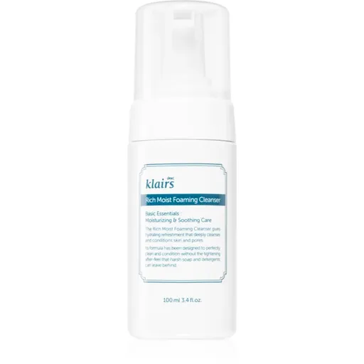 Klairs Rich Moist Foaming Cleanser spuma de curatat cu efect de hidratare 100 ml
