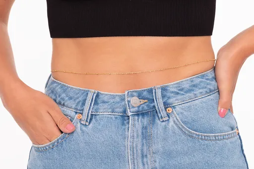 Troli Lanț elegant cu bile placate cu aur