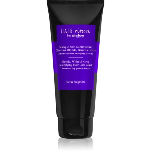 Hair Rituel by Sisley Blonde, White & Grey Beautifying Hair Care Mask Masca de par neutralizarea subtonurilor de alamă 200 ml