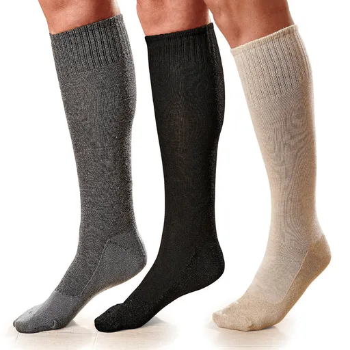 Șosete de genunchi cu efect metalic extra late set de 3