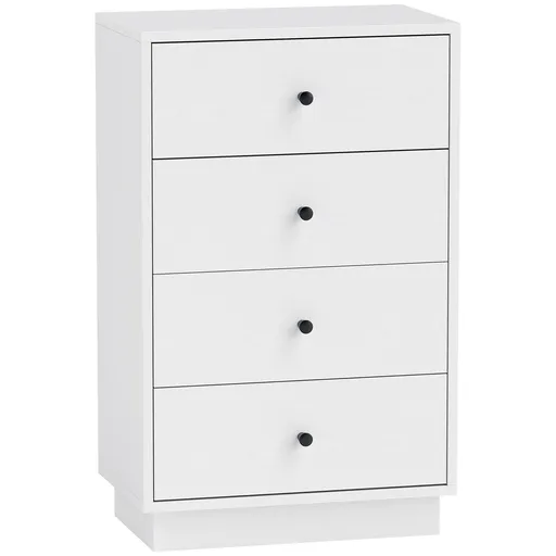 HOMCOM Sertar șifonier cu 7 sertare dulap din material lemnoas în stil modern 47 x 29 x 75 cm Alb | Aosom Romania