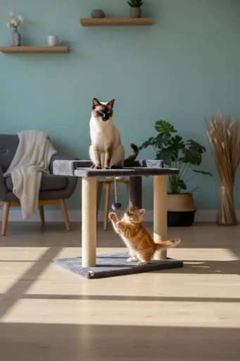 Pat pentru pisici, Paws & Whiskers, Liza, 100% WELSOFT FABRIC, Antracit