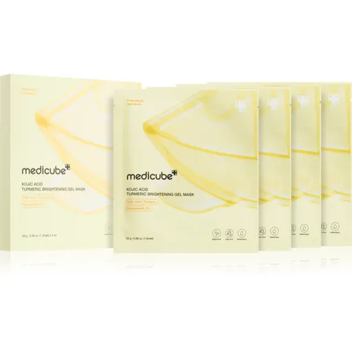 Medicube Kojic Acid Turmeric Brightening Gel Mask masca de hidratare si luminozitate cu textura de gel 4 buc