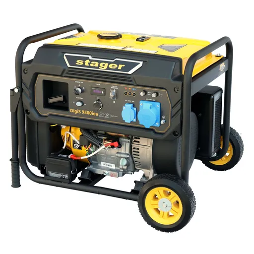 Generator digital invertor Stager DigiS 9500iea, open-frame 9.5kW, monofazat, benzina, optional automatizare