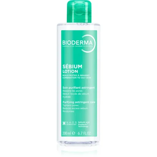 Bioderma Sébium Lotion apă facială pentru reechilibrarea tenului mixt spre gras 200 ml