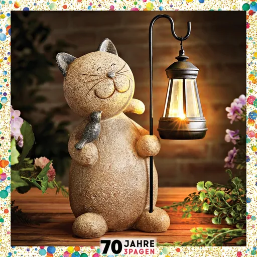 Decorat Pisica cu lanterna