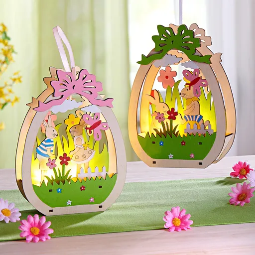 Ou de Paște cu LED suspendat