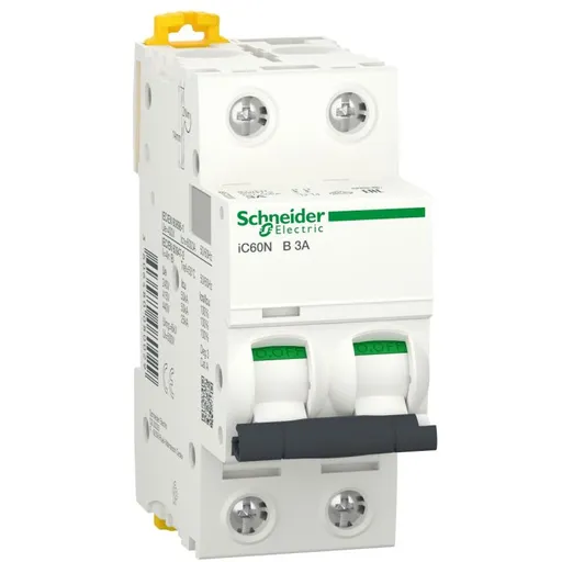 Siguranta automata Acti9 Ic60N 2P 3A 6kA curba B Schneider A9F73203