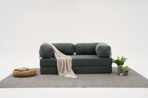 Canapea 3 locuri, Atelier del Sofa, 825BLC5219, Tesatura Chenille, Verde