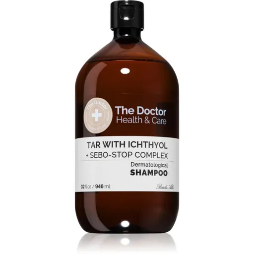 The Doctor Tar with Ichthyol + Sebo-Stop Complex șampon pentru dermatită seboreică și cazuri severe de mătreață 946 ml