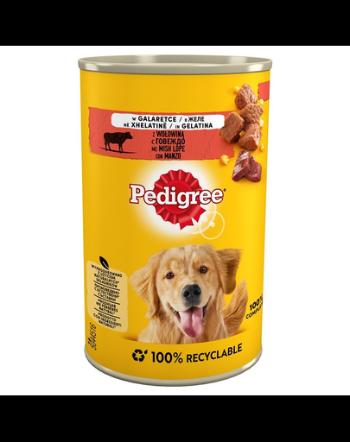 PEDIGREE Adult cu vită în aspic 400 g x 24