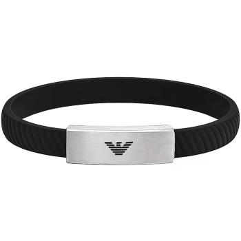 Emporio Armani Brățară neagră bărbătească EGS2996040