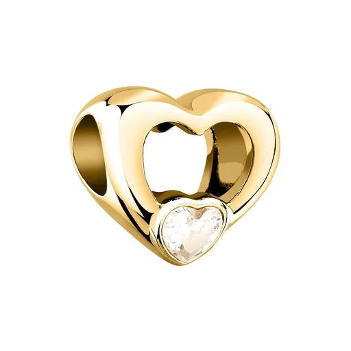 Morellato Mărgea placată cu aur, în formă de inimioară, cu cristal. Drops SCZ1407