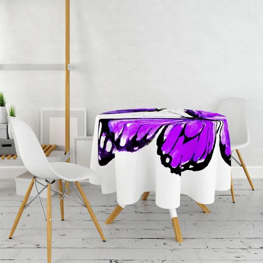 Fata de masa, Hermia, 994PRL1114, Diametru: 160 cm, Multicolor