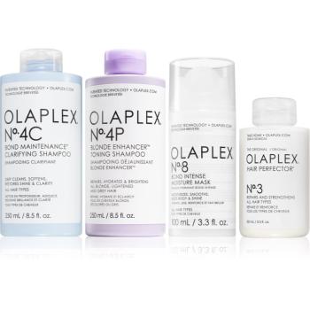 Olaplex The Ultimate Enhancing, Detoxing & Hydrating Kit for Blondes ingrijire consolidata pentru par blond