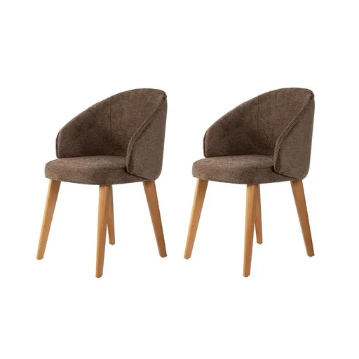 Set de scaune de sufragerie Bentley Brown and DarkOak, 2 buc., maro