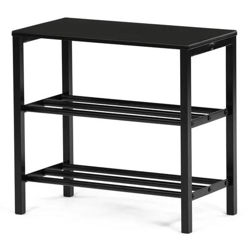 Raft pentru pantofi 83168-42 BK, metal, negru, negru