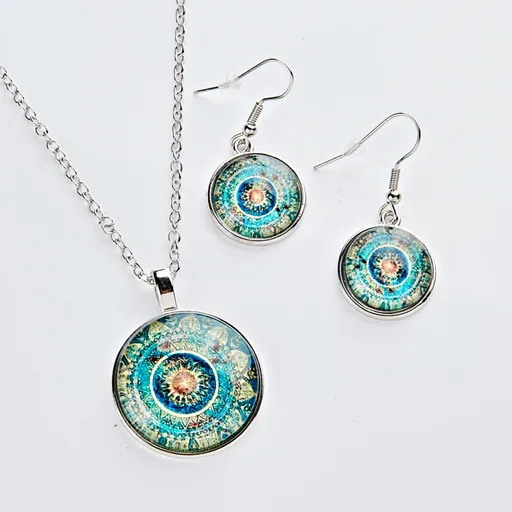 Colier și cercei Mandala