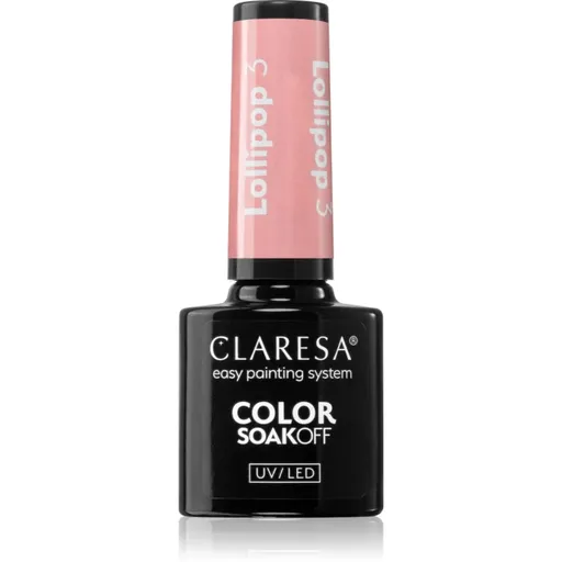 Claresa SoakOff UV/LED Color Lollipop lac de unghii sub forma de gel culoare 3 5 g