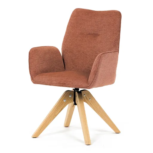 Scaun de sufragerie DCH-C2148 ORA2 cu materialimpermeabil, portocaliu