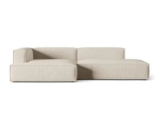 Coltar modular stanga 4 locuri, Nuria-88, Micadoni Home, 312x147x72 cm, catifea, bej