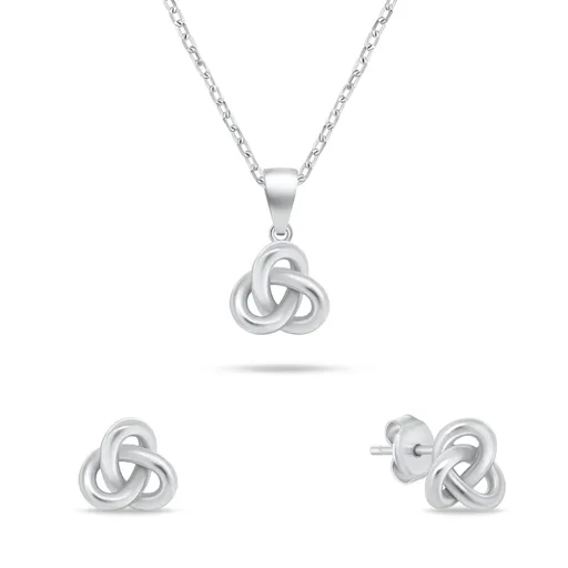 Brilio Silver Set de bijuterii din argint SET271W (colier, cercei)