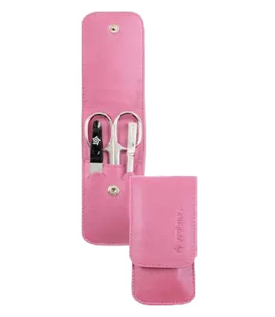 Pfeilring Solingen Set pentru manichiură de călătorie 3 piese roz