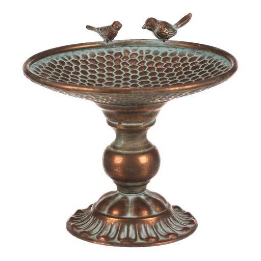 Suport metalic pentru aranjamente florale sauadăpătoare Romance, 28 x 28 x 24 cm, culoare cupru