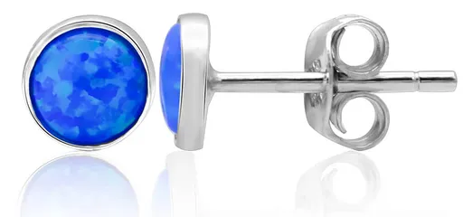 Beneto Cercei din argint cu opal sintetic AGUP2243