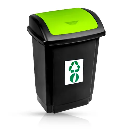 Cos de Gunoi Verde pentru Colectare Selectiva - 25 L