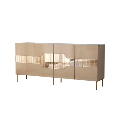 Consola, Hanah Home, Milan, 180x80x40 cm, Bronz / Aur