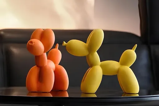 Set de obiecte decorative, CY0417, Poliester, Portocaliu / Galben