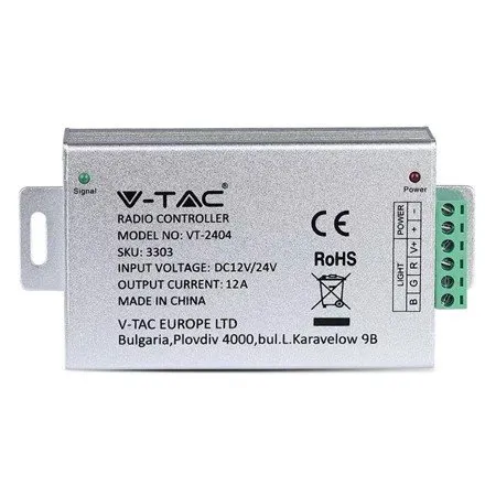 Controller banda LED 12V/24V 144W V-TAC SKU-3303
