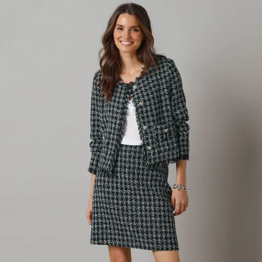 Jachetă scurtă din tweed