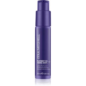 Paul Mitchell Platinum Plus Toning Drops picături cu pigmenți pentru păr în nuanțe reci de blond, decolorat sau șuvițat 25 ml