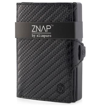 Slimpuro ZNAP, portofel subțire, 12 cărți, compartiment pentru monede, 8,9 × 1,8 × 6,3 cm (L × Î × l), protecție RFID