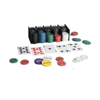 Set Poker cu 200 jetoane, 24 x 11 x 11,5 cm