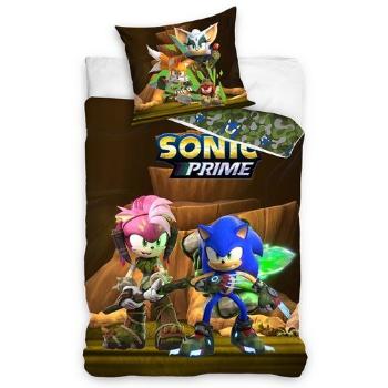 Lenjerie de pat pentru copii Hedgehog Sonic și AmyRose , 140 x 200 cm, 70 x 90 cm