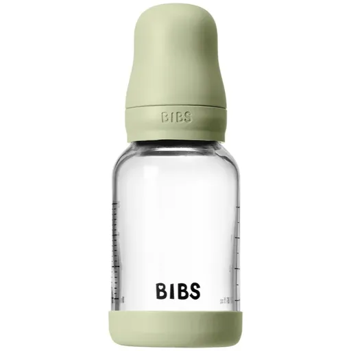 BIBS Baby Glass Bottle Round Latex biberon anticolici Sage 120 ml