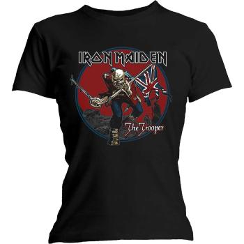 Iron Maiden tričko Trooper Red Sky Čierna XL