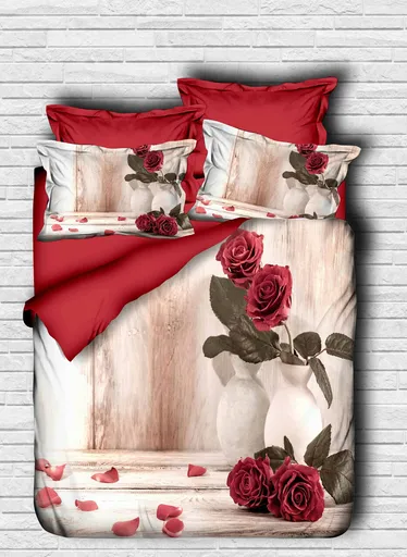 Lenjerie de pat dubla Super King (EU) (IT), 3 piese, L'essentiel Maison, 119, Multicolor