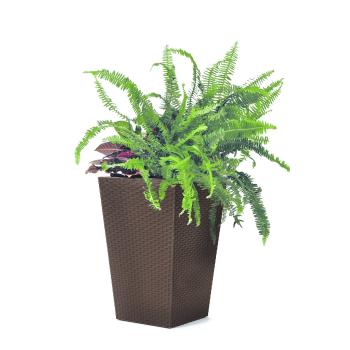 Recipient de ghiveci Ketter Rattan Planter, maro, 23,6 l, 29 x 44 x 29 cm