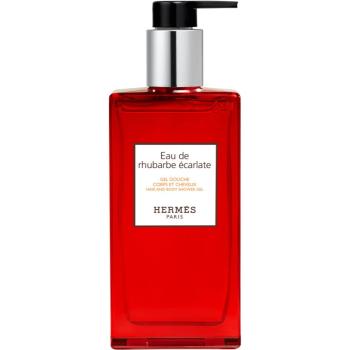 HERMÈS Le Bain Eau de rhubarbe écarlate gel de duș pentru corp si par unisex 200 ml