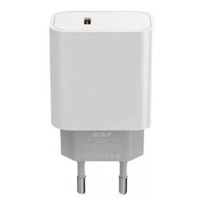 Alimentator Incarcator de la Retea la 1x USB tip C PD 30W Alb, Golf GF-U32
