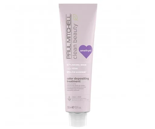 Paul Mitchell Mască de păr Clean Beauty Amethyst (Color Depositing Treatment) 150 ml